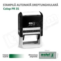 Stampila Colop Printer 35 dimensiune 50 x 30 mm tusat verde