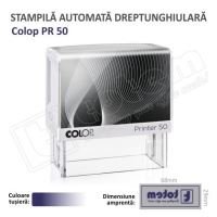 Stampila Colop Printer 50 dimensiune 69 x 30 mm tusat albastru