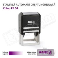 Stampila Colop Printer 54 dimensiune 50 x 40 mm tusat mov