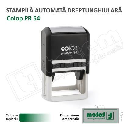 Stampila Colop Printer 54 dimensiune 50 x 40 mm tusat verde