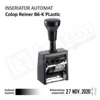 Stampila Inseriator Automat Reiner B6K 6cifre tusat negru