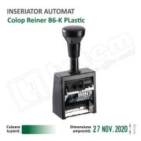 Stampila Inseriator Automat Reiner B6K 6cifre tusat verde