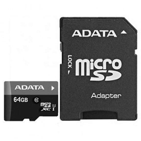 Micro SDXC ADATA 64Gb, AUSDX64GUICL10-RA1, Clasa 10