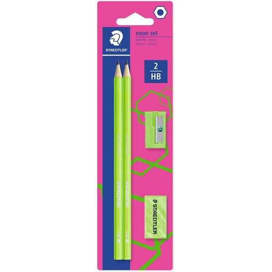 Set creioane grafice Woopex+radiera+ascutitoare