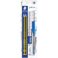 Set Student Staedtler-2 creioane grafice Noris HB +radiera rasoplast+ascutitoare+pix 430 Stick
