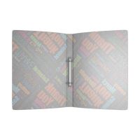 Caiet mecanic cu coperta plastic Thank You! cu 2 inele, 24mm, A4