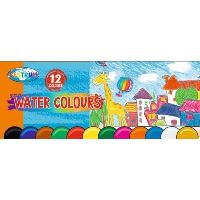 Acuarele pe baza de apa, 12 culori neon, pastila cu diametru de 28mm