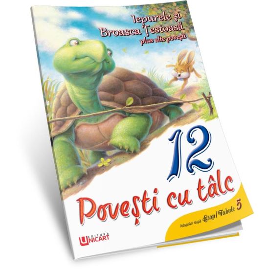 12 Povesti Cu Talc -Iepurele si Broasca testoasa
