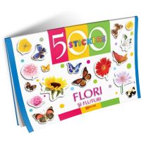 500 Stickere - Flori si Fluturi