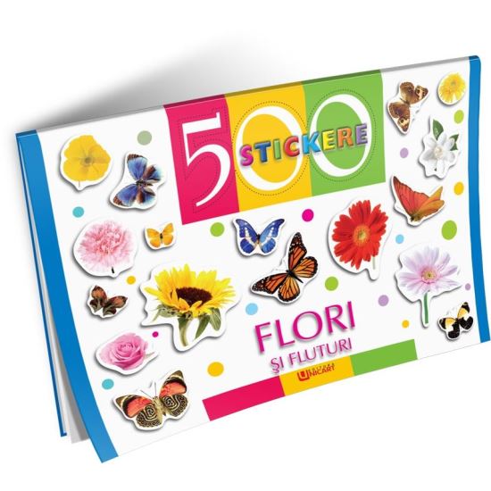 500 Stickere - Flori si Fluturi