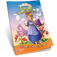 Carte de colorat - Alice in tara minunilor
