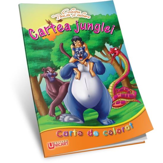 Carte de colorat - Cartea Junglei