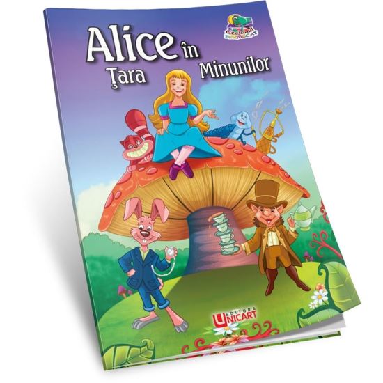 Carte de colorat -Alice in tara Minuniulor