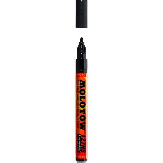 Marker acrilic Molotow One4All 127HS 2mm Signal Black