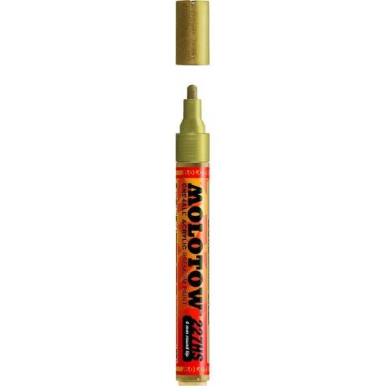 Marker acrilic Molotow One4All 227HS 4mm Metalic Gold