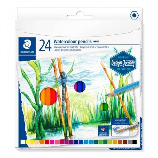  Creion color Staedtler Aquarell 24 culori  ST-14610C-C24
