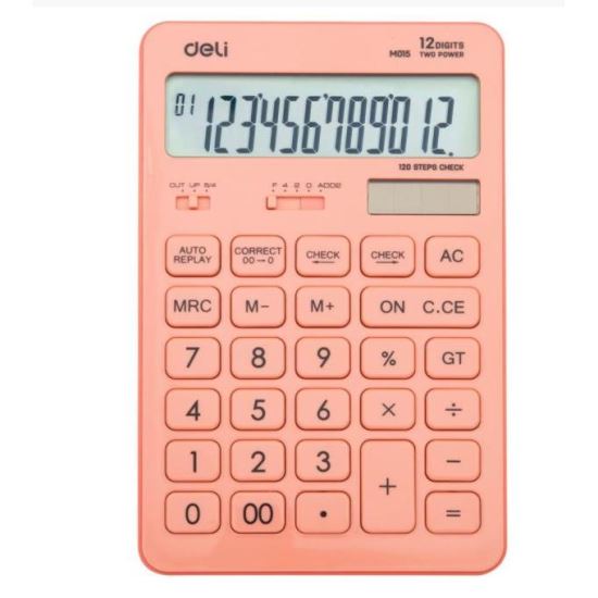 Calculator birou 12 digits 1541 Roz Pastel