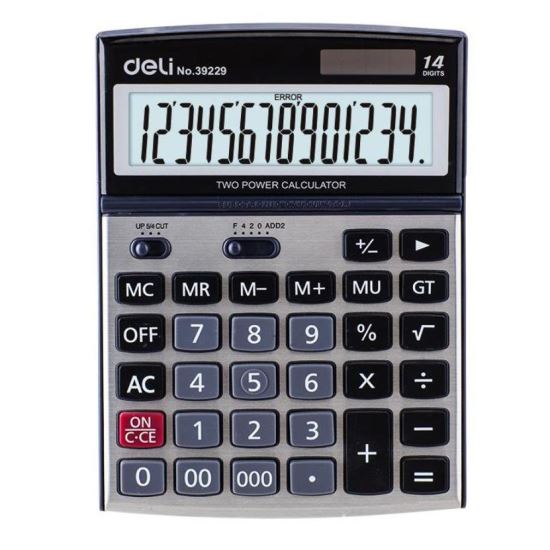 Calculator Birou 14 Digits Metal 39229 Deli 