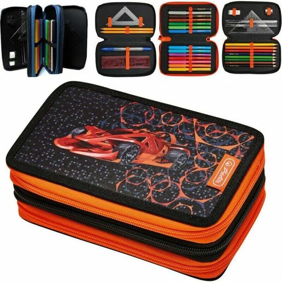 Penar echipat 31 piese 3 fermoare Herlitz Mechanic