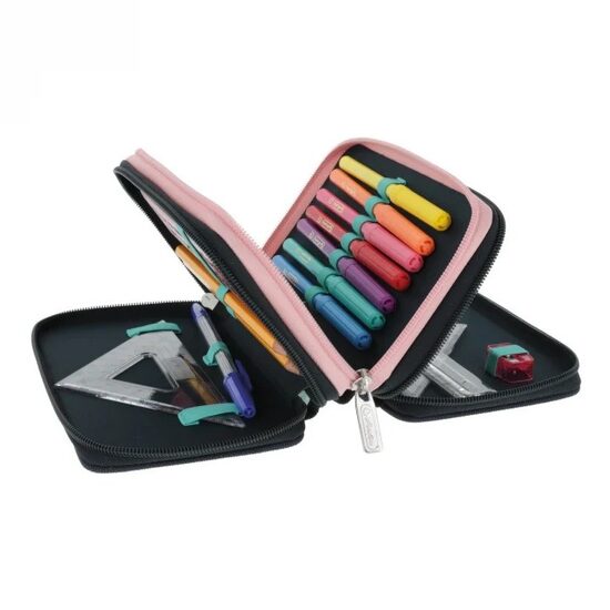 Penar echipat 31 piese 3 fermoare Herlitz Fancy Peacock