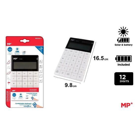 Calculator birou 12 digits MP alb PE029-2