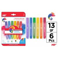 Lipici cu sclipici MP Cameleon 6 culori x13 gr PE899