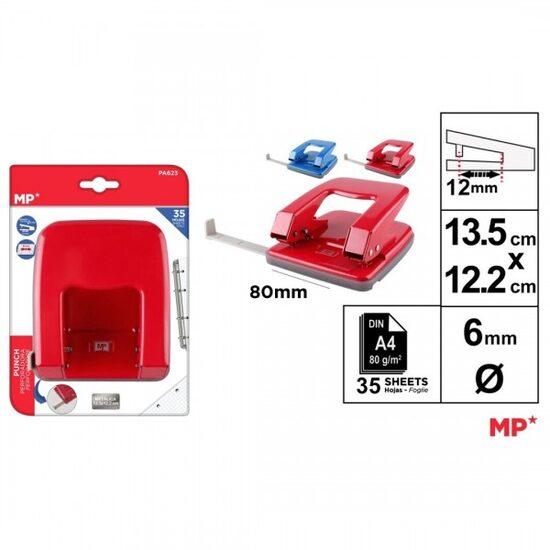 Perforator MP 35 coli 2 perforatii culori asortate PA623