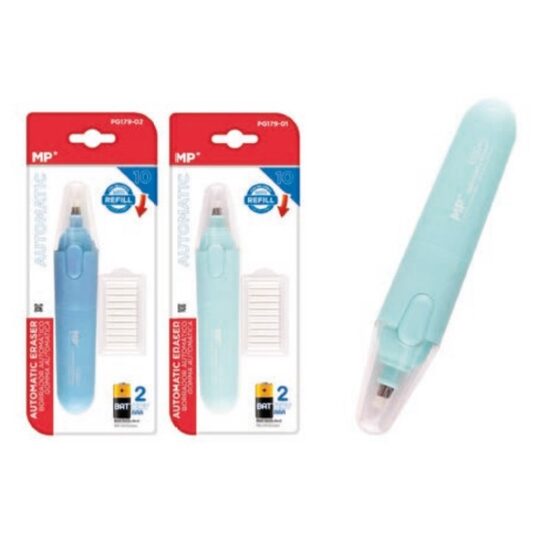 Radiera electrica cu 10 rezerve albastru deschis PG179-01