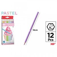 Creioane colorate pastel hexagonale 12/set PP827