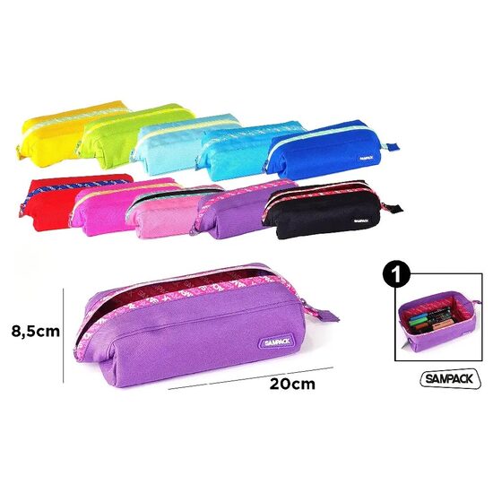 Penar fermoar larg 8,5*20 cm Sampack diverse culori PA1056