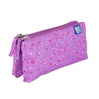 Penar tip etui dublu Oxford motiv floral diverse culori