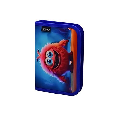 Penar neechipat 1 fermoar Herlitz Pink Monster 9494730