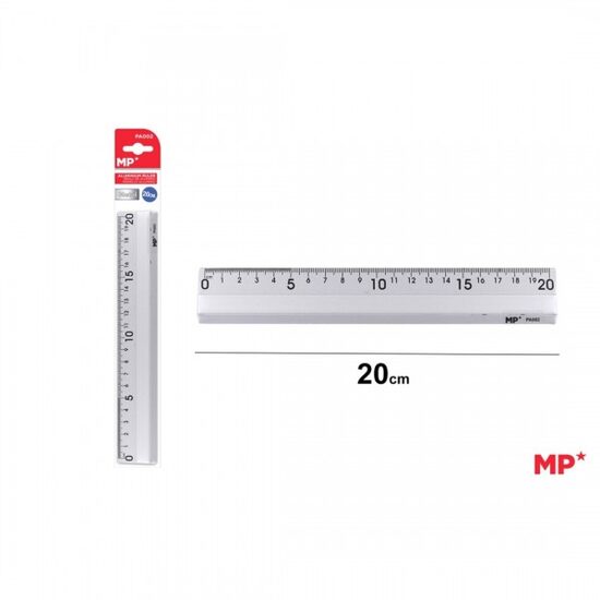 Rigla metalica din aluminiu 20 cm PA002