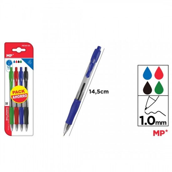 Set 4 pixuri 1 mm culori diverse PE140-05