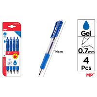 Set 4 pixuri retractabile cu gel 0.7 mm PE257-02