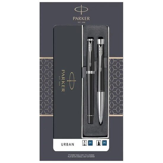 Set Stilou + Pix Parker Urban Royal Matte Black CT
