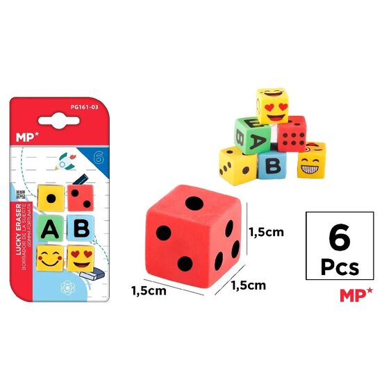 Set 6 radiere zaruri norocoase PG161-03