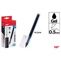 Roller cu gel negru 0,5 mm Super Long PE256N-S