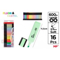 Set 16 markere fluorescente si pastel 2/5 mm PE534-11