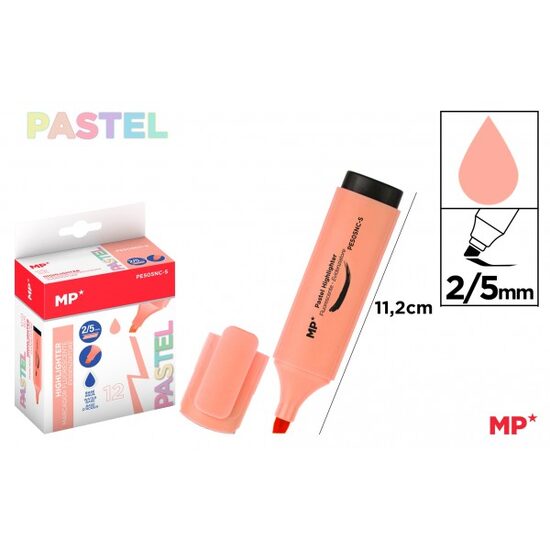 Textmarker portocaliu pastel 2/5 mm PE505NC-S 