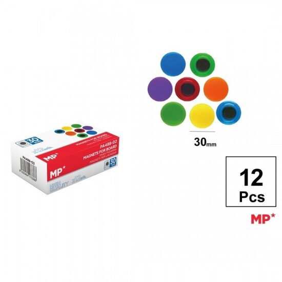 Set 12 magneti color 30 mm PA488-02