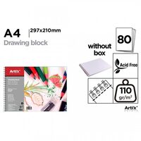 Bloc desen A4 Artix Spira 80 coli 110gr M2 PB341
