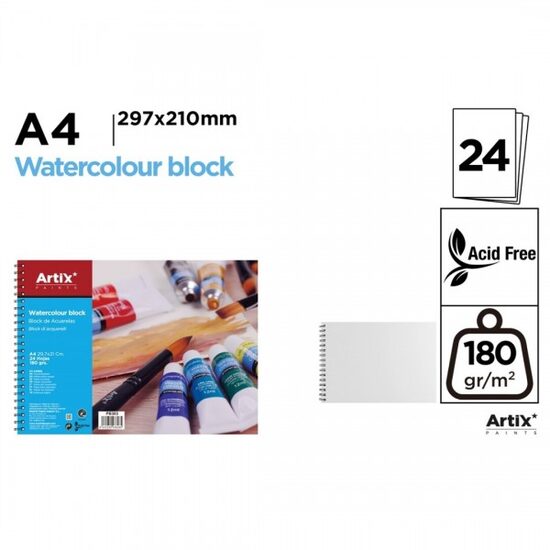 Bloc desen A4 Artix Spira 24 coli 180gr M2 PB303