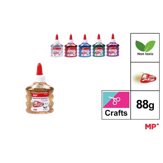 Lipici glitter pentru slime 88 gr culori asortate PP090