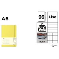 Notes A6 Cervantes cu elastic 96 file galben PB657