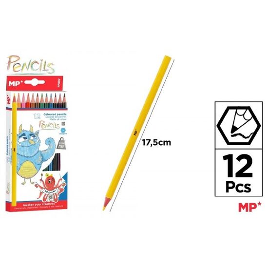 Creioane colorate 12/set PP802