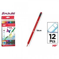 Creioane colorate triunghiulare cu radiera 12/set PP823