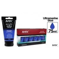 Culori acrilice Artix 75 ml albastru ultramarin PP631-15