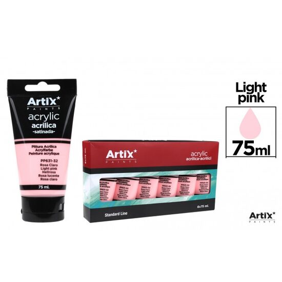 Culori acrilice Artix 75 ml roz light PP631-32