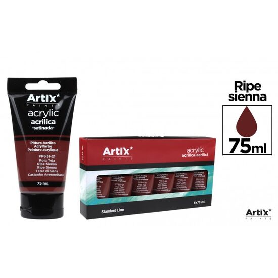 Culori acrilice Artix 75 ml siena PP631-21